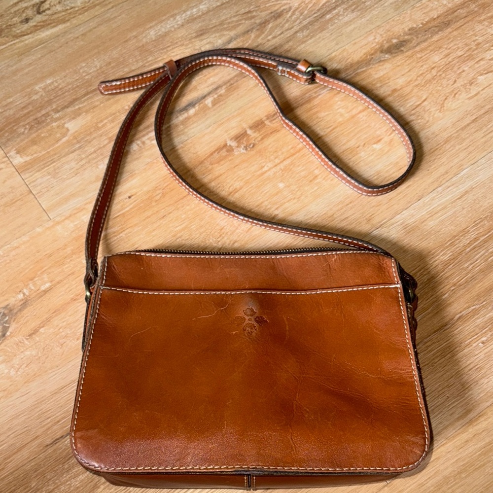 Patricia Nash Brown Leather Crossbody Bag